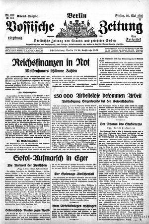 Vossische Zeitung vom 30.05.1930