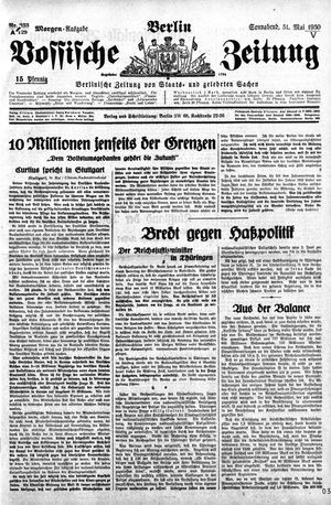 Vossische Zeitung vom 31.05.1930