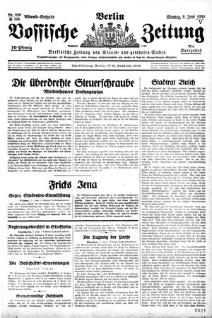 Vossische Zeitung vom 02.06.1930