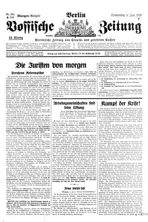 Vossische Zeitung vom 05.06.1930