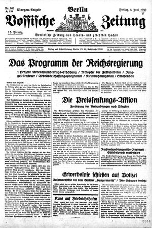 Vossische Zeitung vom 06.06.1930