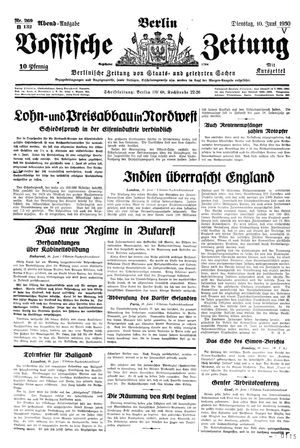 Vossische Zeitung vom 10.06.1930