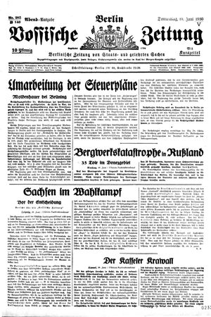 Vossische Zeitung vom 19.06.1930