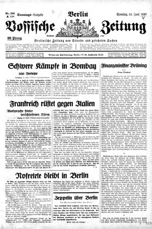 Vossische Zeitung vom 22.06.1930
