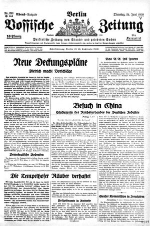 Vossische Zeitung vom 24.06.1930