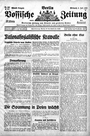 Vossische Zeitung vom 02.07.1930