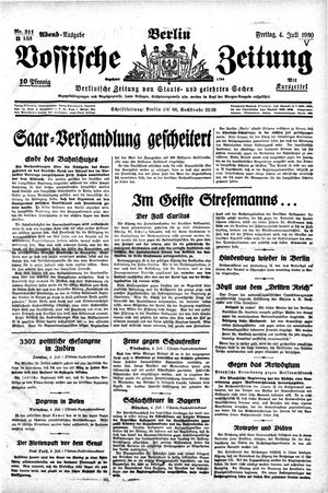 Vossische Zeitung vom 04.07.1930