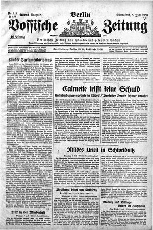 Vossische Zeitung vom 05.07.1930