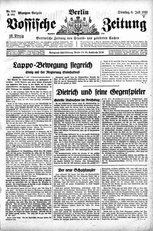 Vossische Zeitung vom 08.07.1930