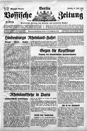 Vossische Zeitung vom 11.07.1930