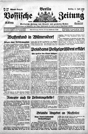 Vossische Zeitung vom 11.07.1930