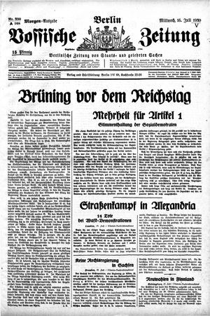 Vossische Zeitung vom 16.07.1930