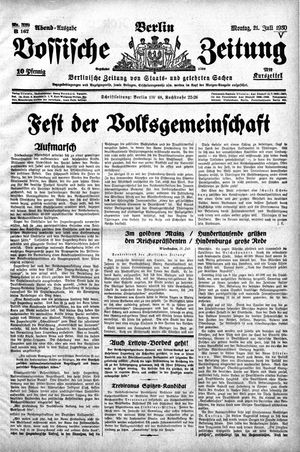 Vossische Zeitung vom 21.07.1930