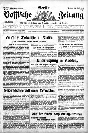 Vossische Zeitung vom 25.07.1930