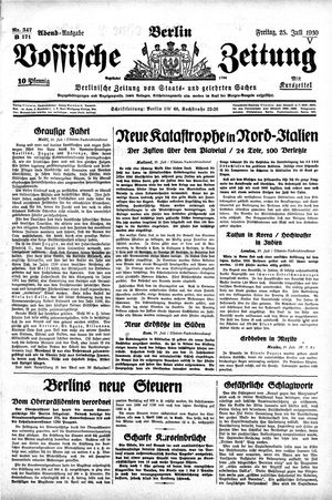 Vossische Zeitung on Jul 25, 1930