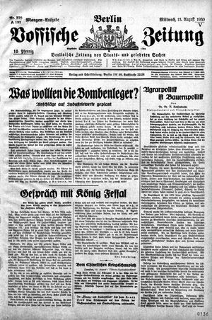 Vossische Zeitung vom 13.08.1930