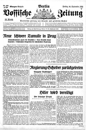 Vossische Zeitung vom 26.09.1930
