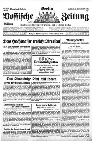 Vossische Zeitung vom 02.11.1930
