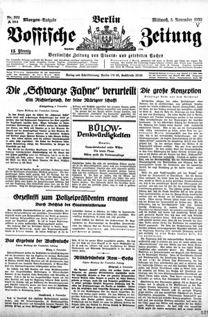 Vossische Zeitung vom 05.11.1930