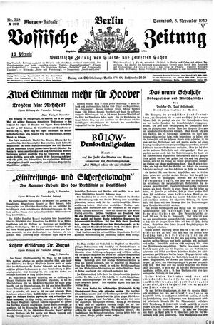 Vossische Zeitung vom 08.11.1930