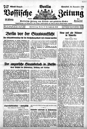 Vossische Zeitung vom 22.11.1930