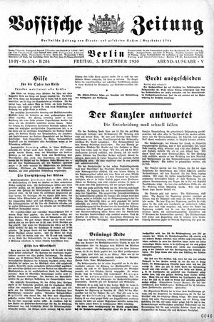 Vossische Zeitung vom 05.12.1930