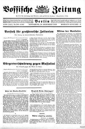 Vossische Zeitung vom 20.12.1930