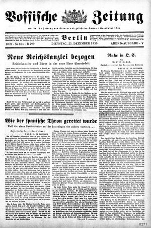 Vossische Zeitung vom 23.12.1930