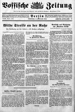 Vossische Zeitung on Jan 2, 1931