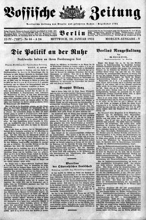 Vossische Zeitung vom 28.01.1931