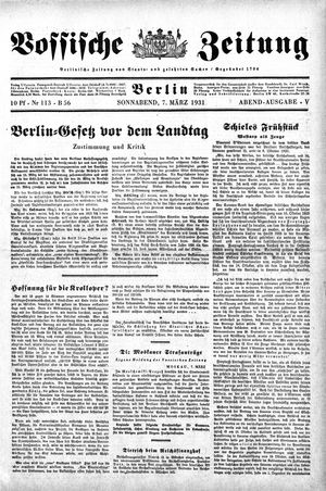 Vossische Zeitung on Mar 7, 1931