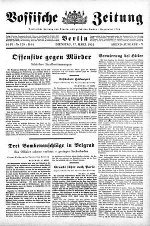 Vossische Zeitung vom 17.03.1931