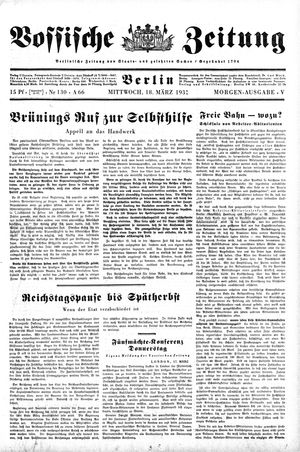 Vossische Zeitung vom 18.03.1931
