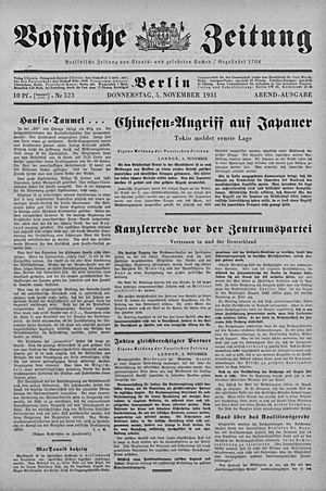 Vossische Zeitung on Nov 5, 1931