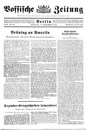 Vossische Zeitung vom 13.12.1931