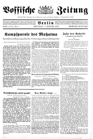 Vossische Zeitung vom 05.01.1932