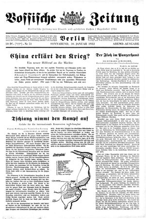 Vossische Zeitung vom 30.01.1932