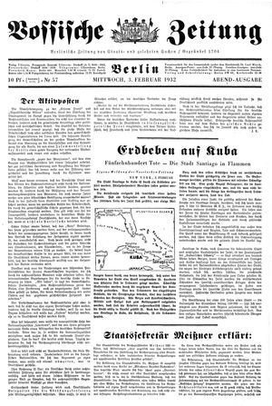 Vossische Zeitung vom 03.02.1932