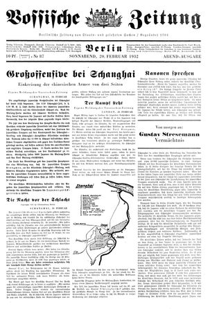 Vossische Zeitung vom 20.02.1932