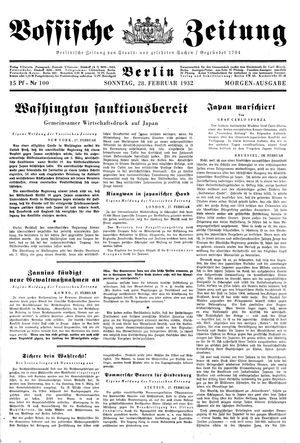 Vossische Zeitung vom 28.02.1932