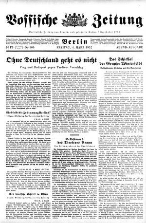 Vossische Zeitung on Mar 4, 1932