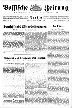 Vossische Zeitung vom 06.03.1932