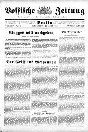 Vossische Zeitung vom 24.03.1932