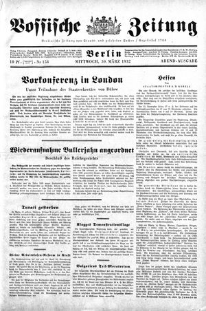 Vossische Zeitung vom 30.03.1932