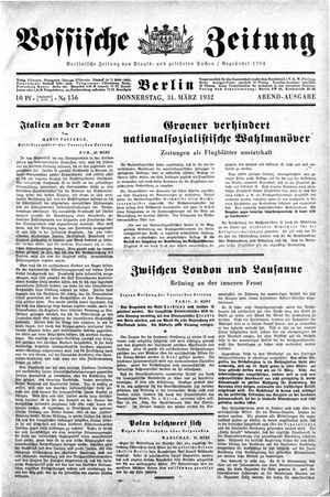 Vossische Zeitung vom 31.03.1932