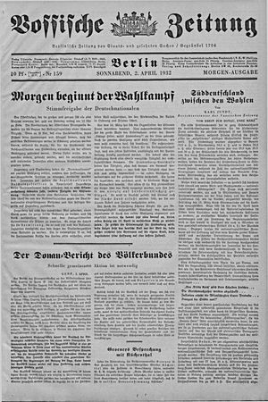 Vossische Zeitung vom 02.04.1932