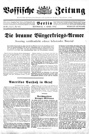 Vossische Zeitung vom 06.04.1932
