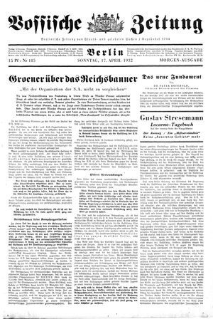 Vossische Zeitung vom 17.04.1932