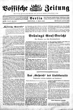 Vossische Zeitung vom 03.05.1932