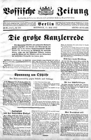 Vossische Zeitung vom 11.05.1932